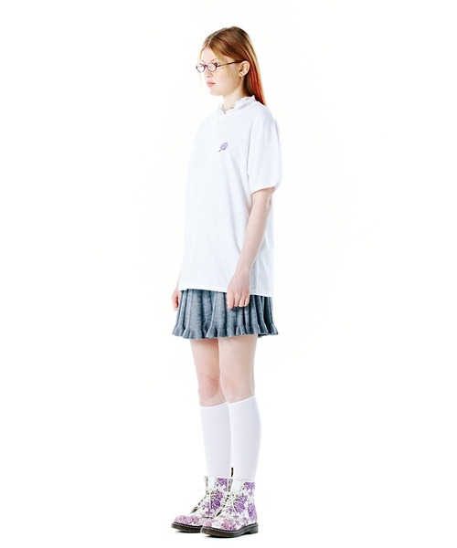 CLOTTY（クロッティ）の「CLOTTY／SAMLL CC T　2276414（Tシャツ/カットソー・レディース・ホワイト/ブラック/パープル/グリーン・FREE）」の7枚目の写真