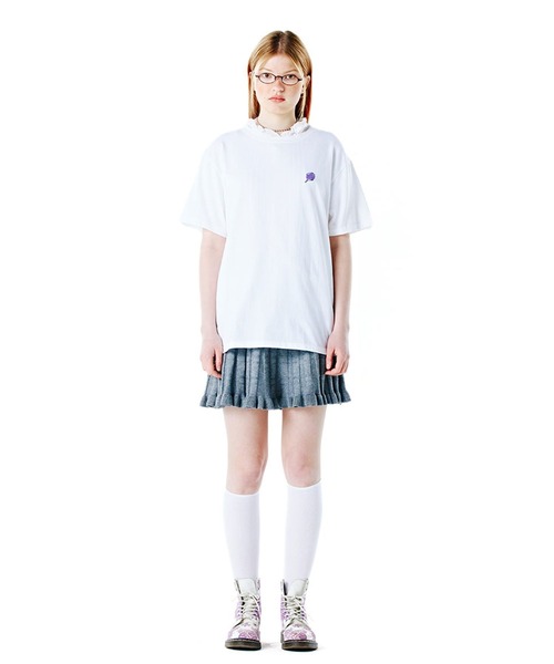 CLOTTY（クロッティ）の「CLOTTY／SAMLL CC T　2276414（Tシャツ/カットソー・レディース・ホワイト/ブラック/パープル/グリーン・FREE）」の8枚目の写真