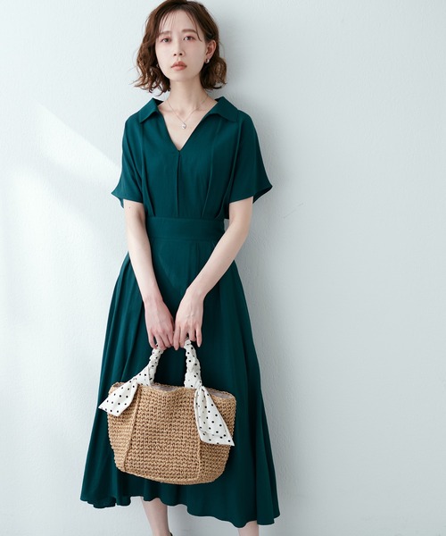 natural couture（ナチュラルクチュール）の「リボンスカーフ持ち手トートバッグ（ショルダーバッグ・レディース・ブラック/オフホワイト・FREE）」の7枚目の写真