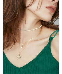 EVRIS | PEARL CHAIN COIN ネックレス(ネックレス)