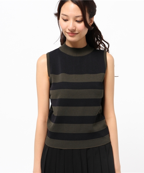OUTLET(アウトレット)の「【robbem】タートル太ボーダーTOPS(Tシャツ/カットソー・レディース・カーキ・FREE)」の2枚目の写真