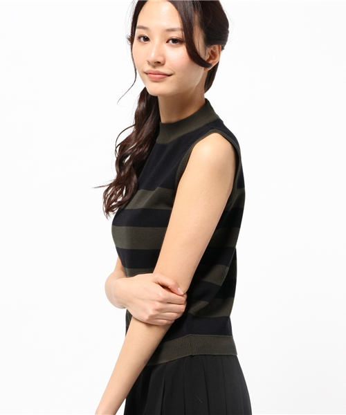 OUTLET(アウトレット)の「【robbem】タートル太ボーダーTOPS(Tシャツ/カットソー・レディース・カーキ・FREE)」の3枚目の写真