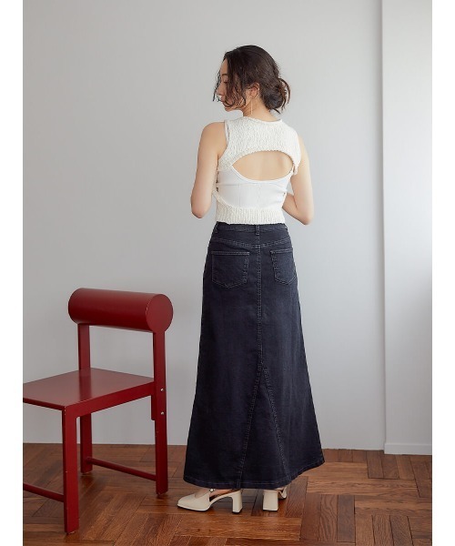 Ayla(アイラ)の「【Original】mermaid denim maxi skirt(デニムスカート・レディース・ブラック・SMALL)」の6枚目の写真