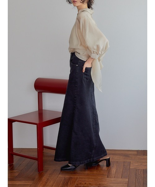 Ayla(アイラ)の「【Original】mermaid denim maxi skirt(デニムスカート・レディース・ブラック・SMALL)」の11枚目の写真