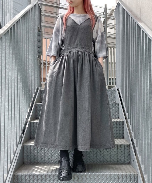 Figments（フィグメンツ）の「タイダイTシャツ（Tシャツ/カットソー・レディース・ブラック/パープル/ブルー・FREE）」の11枚目の写真