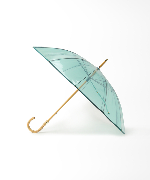 SLOBE IENA(スローブイエナ)の「【TRADITIONAL WEATHERWEAR】BAMBOO CLEAR UMBRELLA《雨傘》(長傘・レディース・ブラウン/グリーン/ホワイト・FREE)」の1枚目の写真