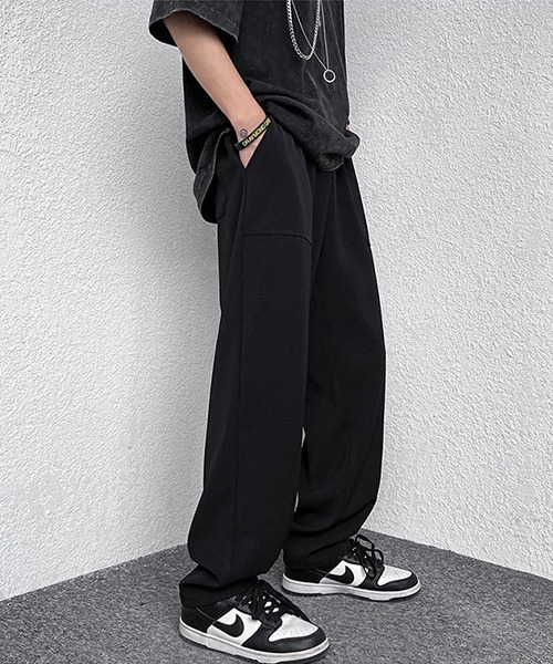 Ressaca(レサーカ)の「セミワイドシルエット イージースラックスパンツ(スラックス・メンズ・ブラック/チャコールグレー/ホワイト・S/M/L/XL)」の13枚目の写真