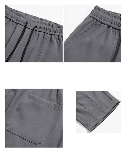 Ressaca(レサーカ)の「セミワイドシルエット イージースラックスパンツ(スラックス・メンズ・ブラック/チャコールグレー/ホワイト・S/M/L/XL)」の8枚目の写真