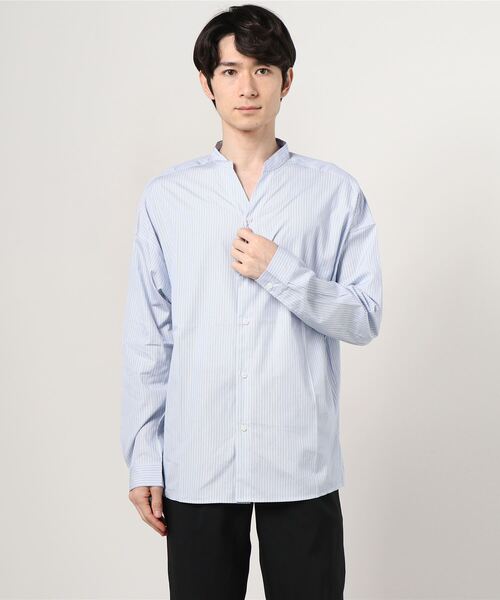 NANO universe(ナノユニバース)の「長袖シャツ(シャツ/ブラウス・メンズ・ブルー・MEDIUM)」の2枚目の写真