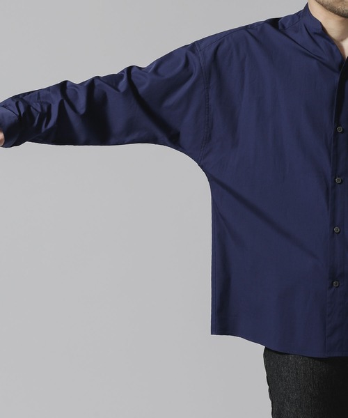 NANO universe(ナノユニバース)の「長袖シャツ(シャツ/ブラウス・メンズ・ブルー・MEDIUM)」の8枚目の写真