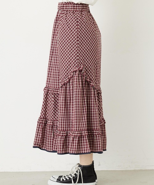 MILKFED.（ミルクフェド）の「PLAID TIERED SKIRT（スカート・レディース・レッド/ブルー・ONE SIZE）」の10枚目の写真