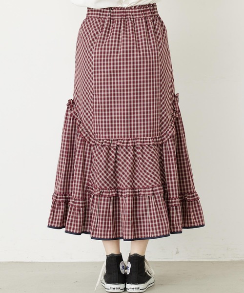 MILKFED.（ミルクフェド）の「PLAID TIERED SKIRT（スカート・レディース・レッド/ブルー・ONE SIZE）」の11枚目の写真