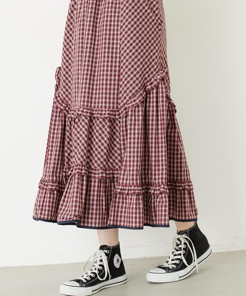 MILKFED.（ミルクフェド）の「PLAID TIERED SKIRT（スカート・レディース・レッド/ブルー・ONE SIZE）」の14枚目の写真