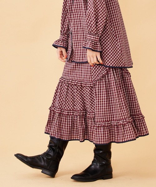 MILKFED.（ミルクフェド）の「PLAID TIERED SKIRT（スカート・レディース・レッド/ブルー・ONE SIZE）」の19枚目の写真