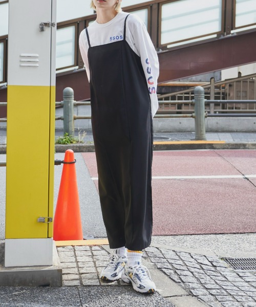 Auntie Rosa Holiday(アンティローザホリデー)の「ポリツイルキャミワンピース / 長さ調節可能(ワンピース・レディース・ブラック/アイボリー/マスタード/レオパード/ブルー・FREE)」の22枚目の写真