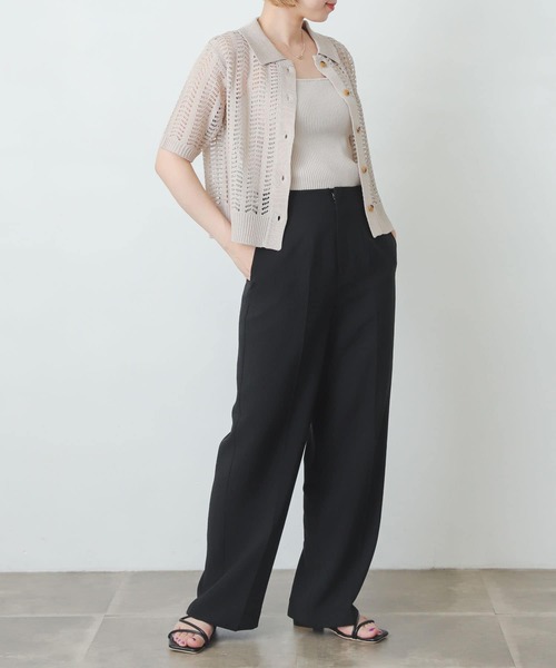 SENSE OF PLACE by URBAN RESEARCH（センスオブプレイスバイアーバンリサーチ）の「レースアミポロセーター（ニット/セーター・レディース・オレンジ/ブルー/イエロー/ライトベージュ・ONE）」の7枚目の写真