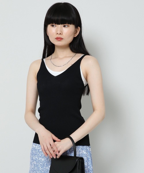 ALAND(エーランド)の「3.3 Field Trip/V NECK キャミニット 2353174(キャミソール・レディース・ブラック/クリーム/マスタード・FREE)」の7枚目の写真