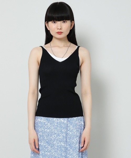 ALAND(エーランド)の「3.3 Field Trip/V NECK キャミニット 2353174(キャミソール・レディース・ブラック/クリーム/マスタード・FREE)」の9枚目の写真