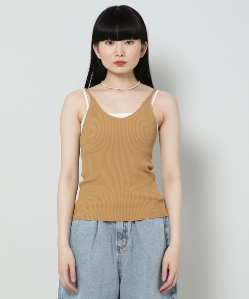 ALAND(エーランド)の「3.3 Field Trip/V NECK キャミニット 2353174(キャミソール・レディース・ブラック/クリーム/マスタード・FREE)」の13枚目の写真