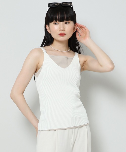 ALAND(エーランド)の「3.3 Field Trip/V NECK キャミニット 2353174(キャミソール・レディース・ブラック/クリーム/マスタード・FREE)」の16枚目の写真