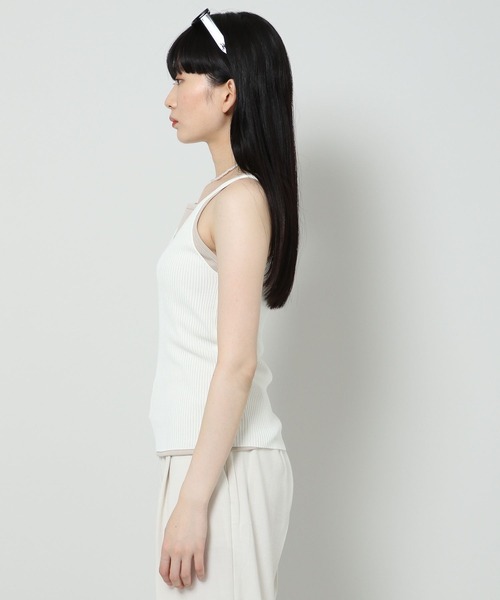 ALAND(エーランド)の「3.3 Field Trip/V NECK キャミニット 2353174(キャミソール・レディース・ブラック/クリーム/マスタード・FREE)」の18枚目の写真