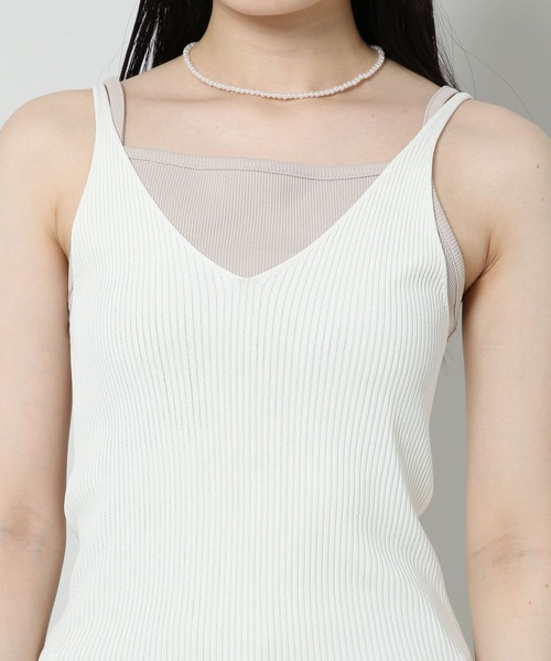 ALAND(エーランド)の「3.3 Field Trip/V NECK キャミニット 2353174(キャミソール・レディース・ブラック/クリーム/マスタード・FREE)」の20枚目の写真