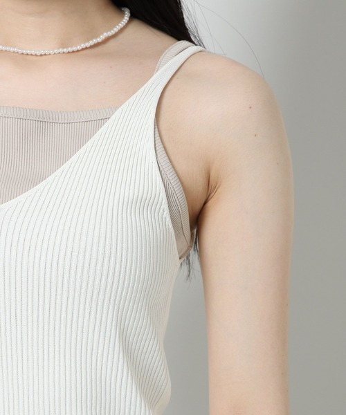 ALAND(エーランド)の「3.3 Field Trip/V NECK キャミニット 2353174(キャミソール・レディース・ブラック/クリーム/マスタード・FREE)」の21枚目の写真