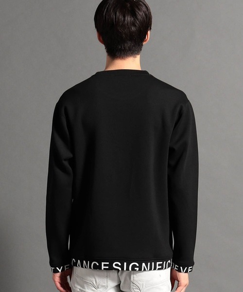 HIDEAWAYS NICOLE(ハイダウェイニコル)の「【WEB限定】ダンボールニットプルオーバー(Tシャツ/カットソー・メンズ・ボルドー/ブラック/チェック/オフホワイト/ダークオレンジ・MEDIUM/X-LARGE/LARGE)」の15枚目の写真