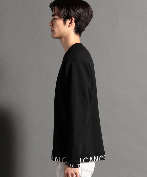 HIDEAWAYS NICOLE(ハイダウェイニコル)の「【WEB限定】ダンボールニットプルオーバー(Tシャツ/カットソー・メンズ・ボルドー/ブラック/チェック/オフホワイト/ダークオレンジ・MEDIUM/X-LARGE/LARGE)」の16枚目の写真
