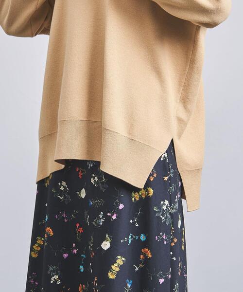 UNITED ARROWS - ユナイテッドアローズ ウールカシミヤ混 スムース スリット ニットプルオーバー UNITED ARROWS（ユナイテッドアローズ）の「C/R スムース
