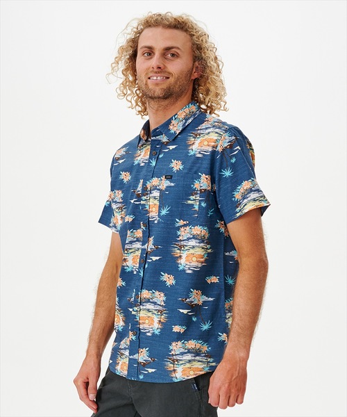rip curl（リップカール）の「【RIPCURL（リップカール）】PARTY PACK SHIRT/半袖柄シャツ（シャツ/ブラウス・メンズ・ブラック/ネイビー/ナチュラル・SMALL/MEDIUM/LARGE/X-SMALL/X-LARGE）」の4枚目の写真