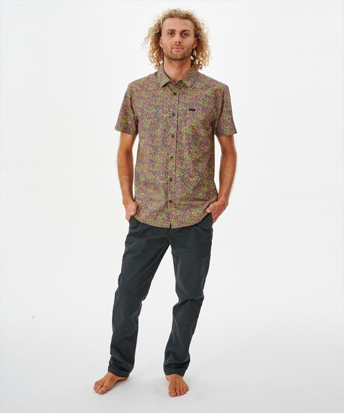 rip curl（リップカール）の「【RIPCURL（リップカール）】PARTY PACK SHIRT/半袖柄シャツ（シャツ/ブラウス・メンズ・ブラック/ネイビー/ナチュラル・SMALL/MEDIUM/LARGE/X-SMALL/X-LARGE）」の12枚目の写真