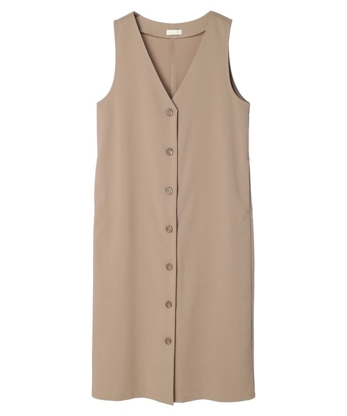 earth music&ecology（アースミュージックアンドエコロジー）の「2WAYジレワンピース（ワンピース・レディース・ブラック/ベージュ/チェック・FREE）」の7枚目の写真