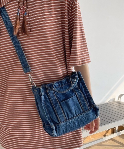 MAISON BREEZE（メゾンブリーズ）の「【MAISON BREEZE】デニムショルダーorトートバッグ KNF（ショルダーバッグ・レディース・サックスブルー/ブルー・FREE）」の2枚目の写真