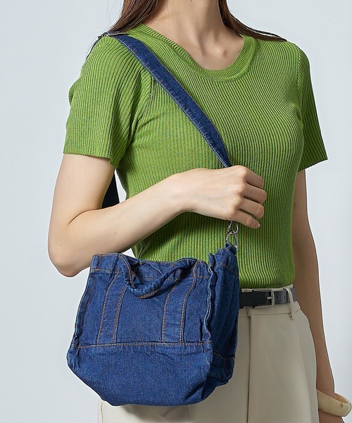 MAISON BREEZE（メゾンブリーズ）の「【MAISON BREEZE】デニムショルダーorトートバッグ KNF（ショルダーバッグ・レディース・サックスブルー/ブルー・FREE）」の6枚目の写真