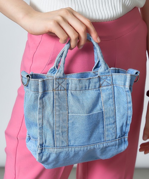 MAISON BREEZE（メゾンブリーズ）の「【MAISON BREEZE】デニムショルダーorトートバッグ KNF（ショルダーバッグ・レディース・サックスブルー/ブルー・FREE）」の7枚目の写真