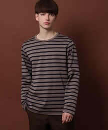 【MonoMax10月号掲載】カリフォルニアコットン ボーダーロンT