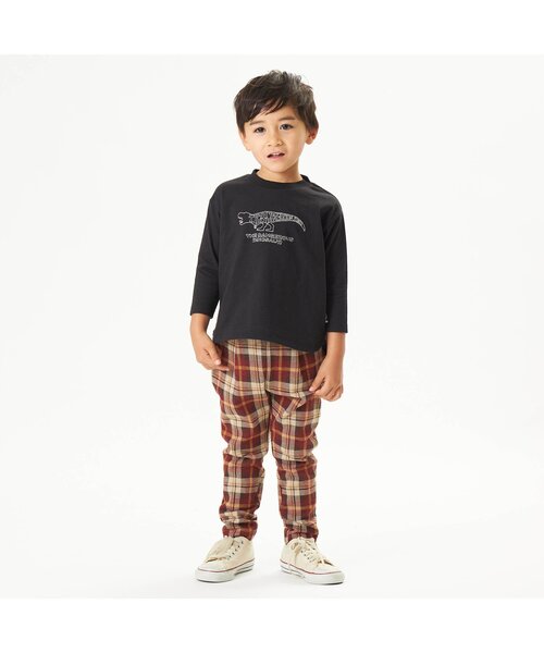 F.O.KIDS(エフオーキッズ)の「DINO Stitch 長袖Tシャツ(Tシャツ/カットソー・キッズ・オフホワイト/ネイビー/イエロー/グレー/ブラック/ブラウン・130/120/80/100/110/95/140/90)」の7枚目の写真