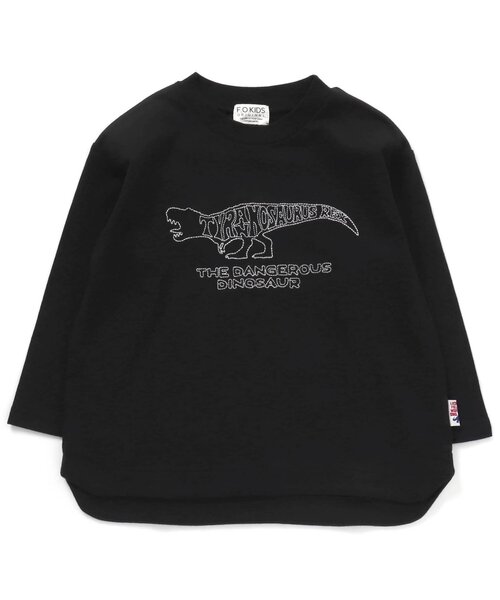 F.O.KIDS(エフオーキッズ)の「DINO Stitch 長袖Tシャツ(Tシャツ/カットソー・キッズ・オフホワイト/ネイビー/イエロー/グレー/ブラック/ブラウン・130/120/80/100/110/95/140/90)」の9枚目の写真