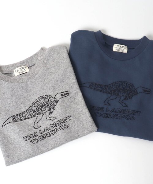 F.O.KIDS(エフオーキッズ)の「DINO Stitch 長袖Tシャツ(Tシャツ/カットソー・キッズ・オフホワイト/ネイビー/イエロー/グレー/ブラック/ブラウン・130/120/80/100/110/95/140/90)」の15枚目の写真