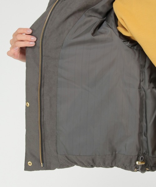 ikka（イッカ）の「細コールボリューム襟ダウンジャケット（ダウンジャケット/コート・レディース・ベージュ/マジェンタ/チャコールグレー・S/L/M）」の21枚目の写真