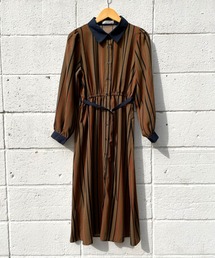 ＪＵＧＬＡＮＳ | ☆ クラシカルな一枚。マルチストライプ柄ベルト付きワンピース　35936(ワンピース)