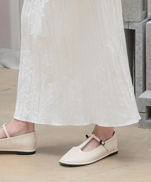 UNE MANSION（ユヌマンション）の「Tストラップメリージェーンフラットシューズ（パンプス・レディース・ブラック/ブラウン/アイボリー/ミント・23.0cm/24.0cm/25.0cm）」の7枚目の写真