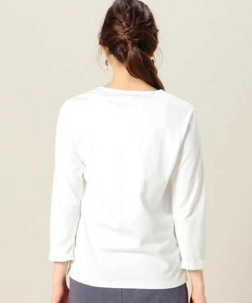 BEAUTY&YOUTH UNITED ARROWS（ビューティーアンドユースユナイテッドアローズ）の「BYBC ベーシックポケット9分袖カットソー◆（Tシャツ/カットソー・レディース・ホワイト/グレー/オリーブ/ネイビー・フリー）」の11枚目の写真