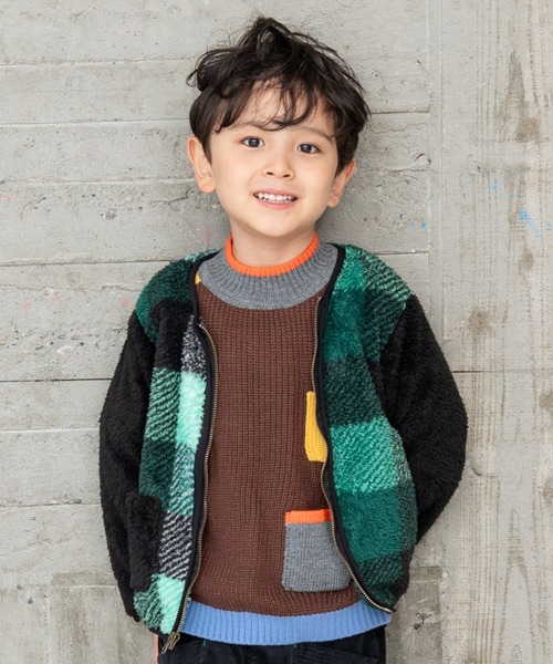 RAGMART（ラグマート）の「3ウェイジャケット（ブルゾン・キッズ・カーキ/サックスブルー系・90cm/80ｃｍ/95cm）」の4枚目の写真