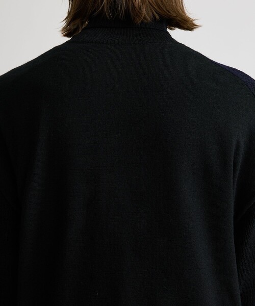 UNITED TOKYO(ユナイテッドトウキョウ)の「アームグローブタートルニット(ニット/セーター・メンズ・ライトグレー/ネイビー/ミント・2/3/1)」の8枚目の写真