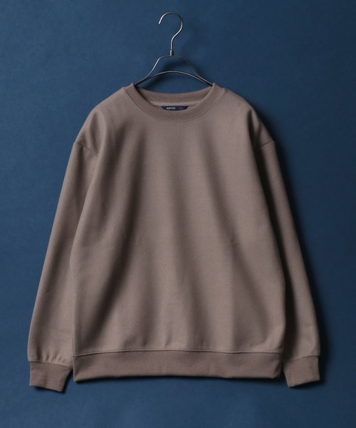 ANPAS(アンパス)の「Tech Wool Sweatshirt/テックウール トレーナー(スウェット・メンズ・グレイッシュベージュ/ブルー/グリーン/ネイビー/サンドベージュ/テラコッタ・M/L/LL)」の16枚目の写真