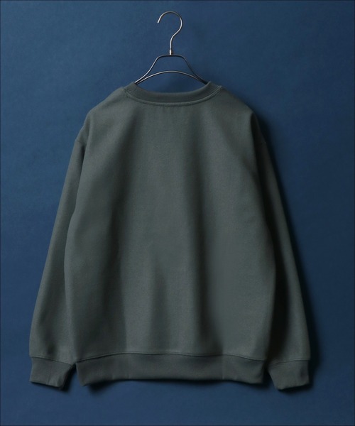 ANPAS(アンパス)の「Tech Wool Sweatshirt/テックウール トレーナー(スウェット・メンズ・グレイッシュベージュ/ブルー/グリーン/ネイビー/サンドベージュ/テラコッタ・M/L/LL)」の21枚目の写真