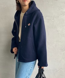 [DANTON/ダントン] ウールライトパイル ジップフードジャケット