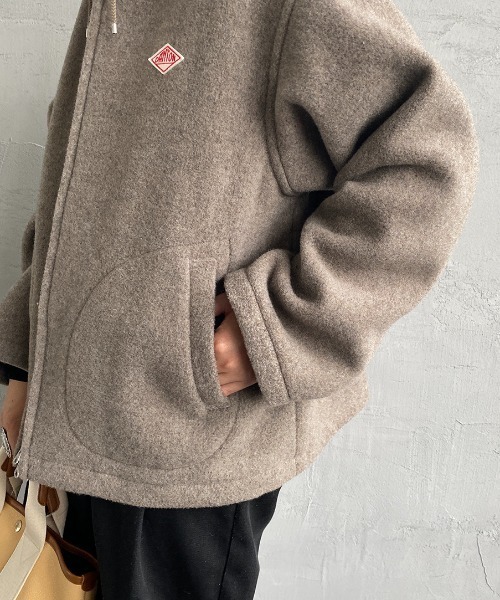 DANTON（ダントン）の「[DANTON/ダントン] ウールライトパイル ジップフードジャケット（その他アウター・レディース・ベージュ/ネイビー・36）」の12枚目の写真